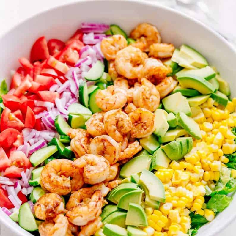 Shrimp Salad with Corn and Tangy Lime Dressing