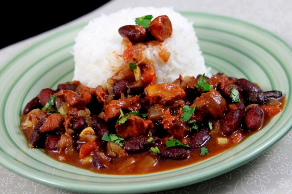 Slow Cooker Mexican Beans and Rice with Pork
